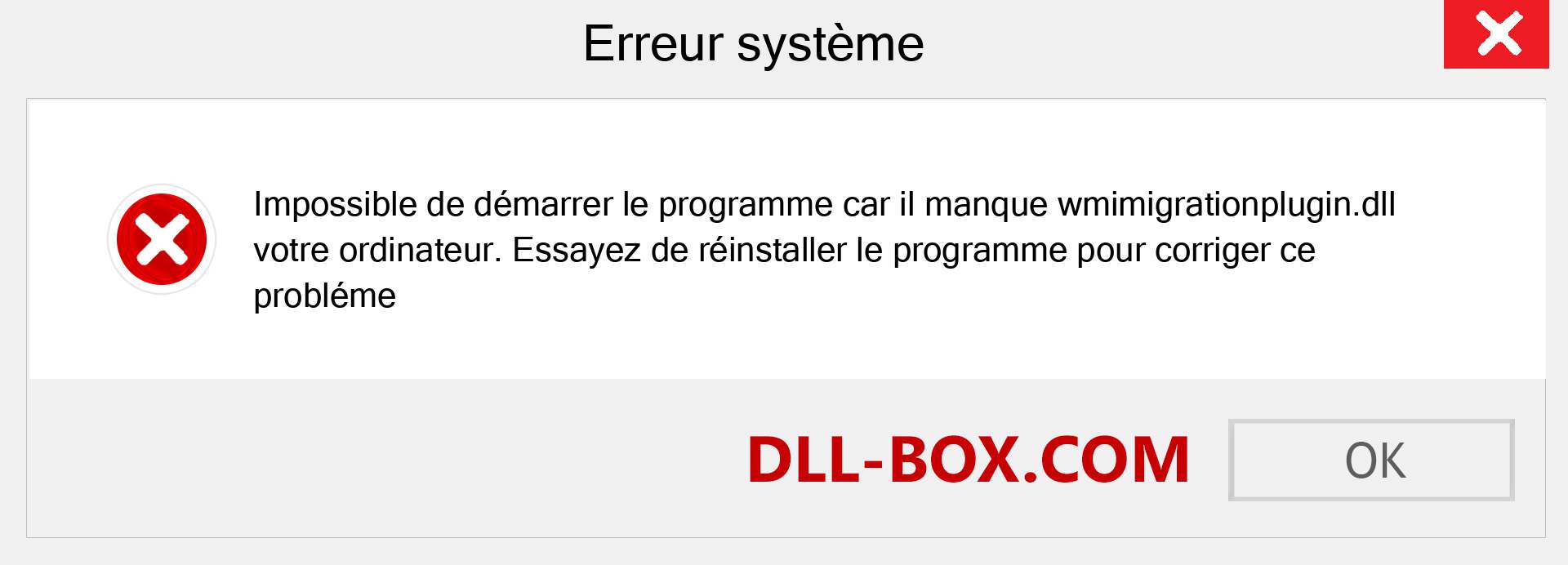 Le fichier wmimigrationplugin.dll est manquant ?. Télécharger pour Windows 7, 8, 10 - Correction de l'erreur manquante wmimigrationplugin dll sur Windows, photos, images